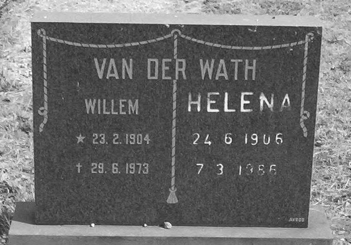 WATH Willem, van der 1904-1973 &amp; Helena 1906-1986