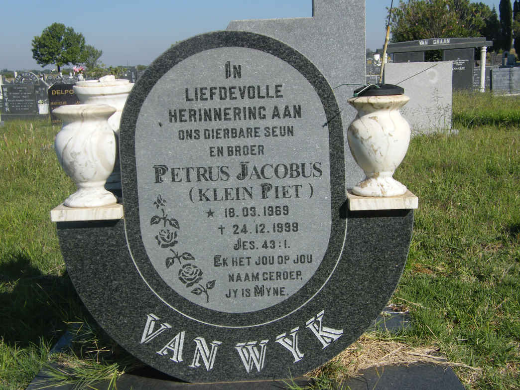 WYK Petrus Jacobus, van 1969-1999