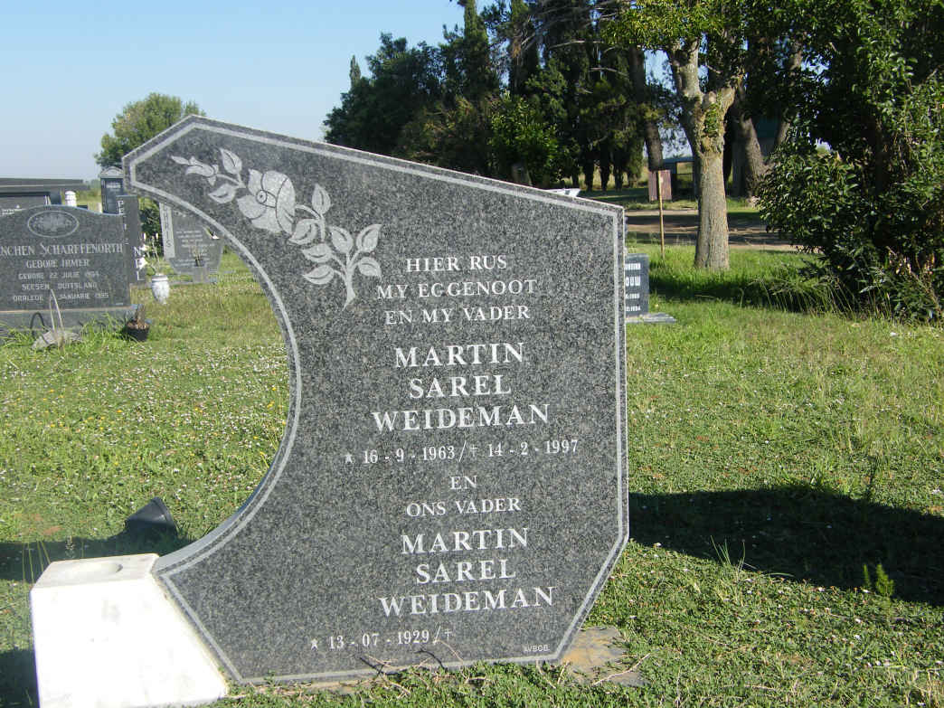 WEIDEMAN Martin Sarel 1929- :: WEIDEMAN Martin Sarel 1963-1997