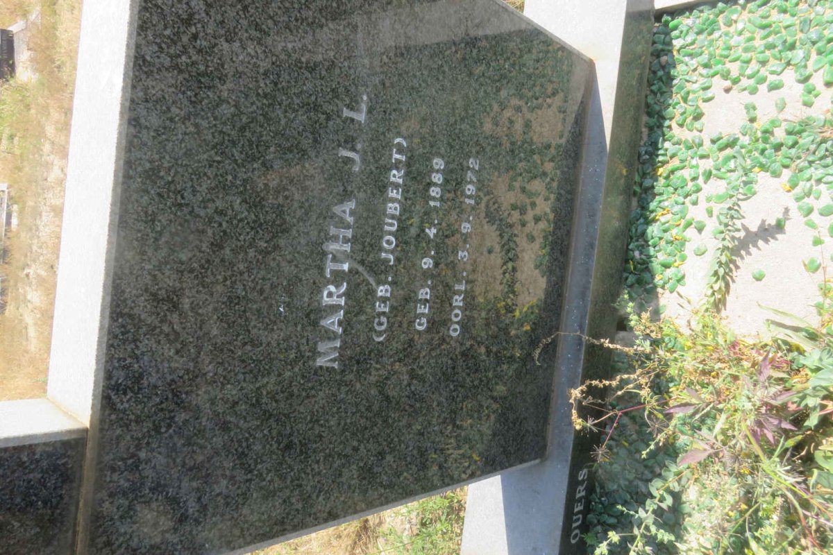ANDERSON Johan D. 1886-1973 &amp; Martha J.L. JOUBERT 1889-1972