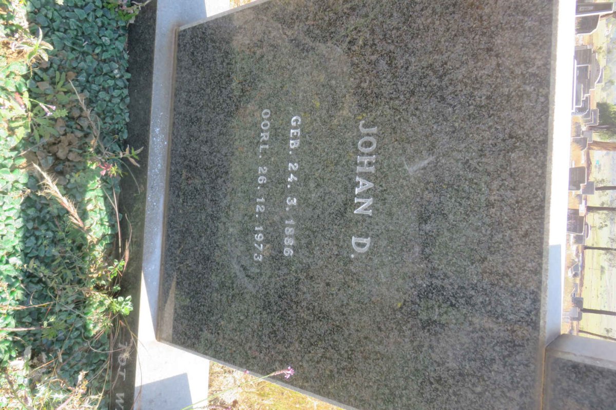 ANDERSON Johan D. 1886-1973 &amp; Martha J.L. JOUBERT 1889-1972