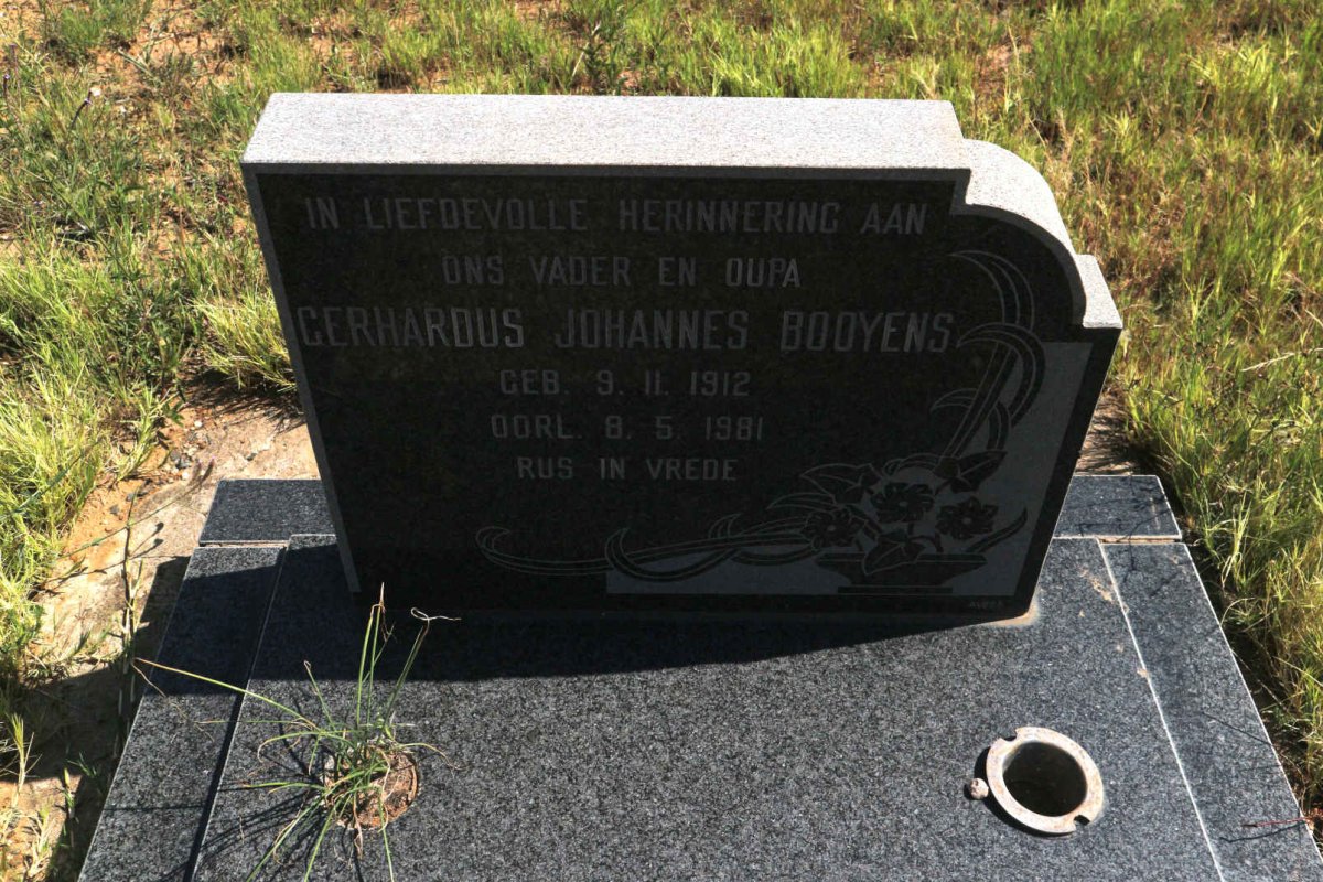 BOOYENS Gerhardus Johannes 1912-1981