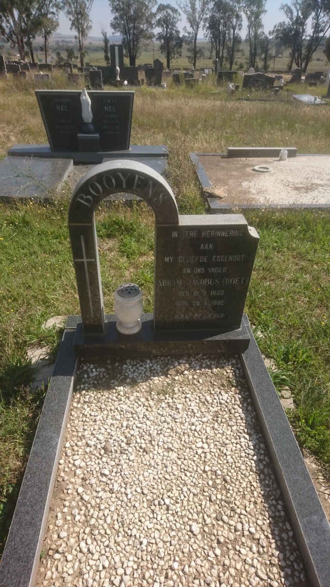 BOOYENS Abram Jacobus 1933-1982