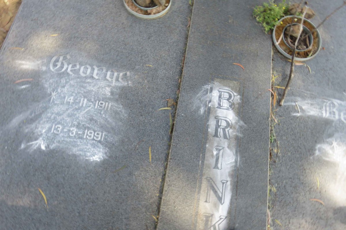 BRINK George 1911-1991 &amp; Bessie 1913-2008