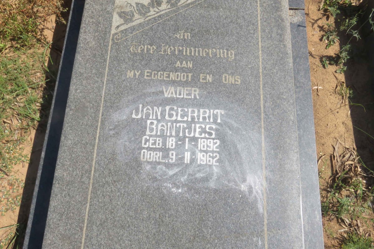 BANTJES Jan Gerrit 1892-1962