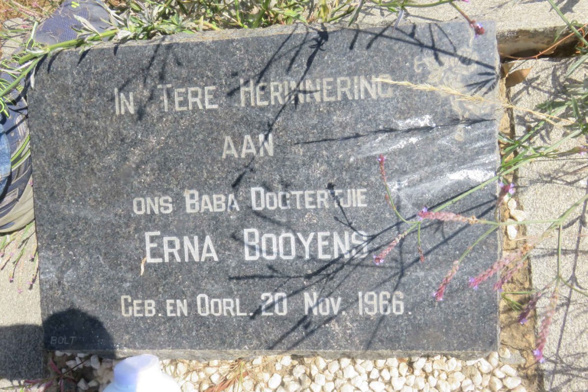 BOOYENS Erna 1966-1966