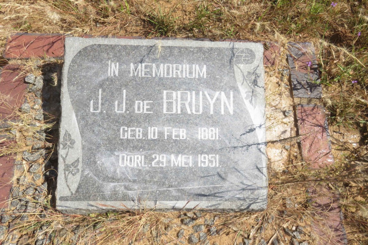 BRUYN J.J., de 1881-1951