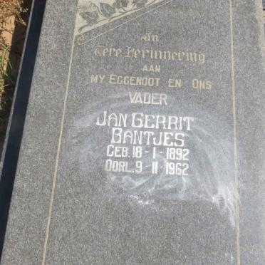 BANTJES Jan Gerrit 1892-1962