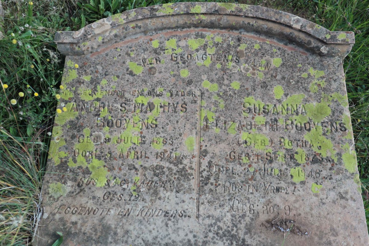 BOOYENS Andries S. Mathys 1863-1941 &amp; Susanna Elizabeth BOTHA 1873-1946