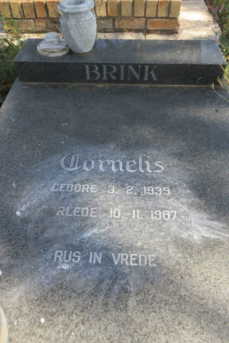 BRINK Cornelis 1939-1987
