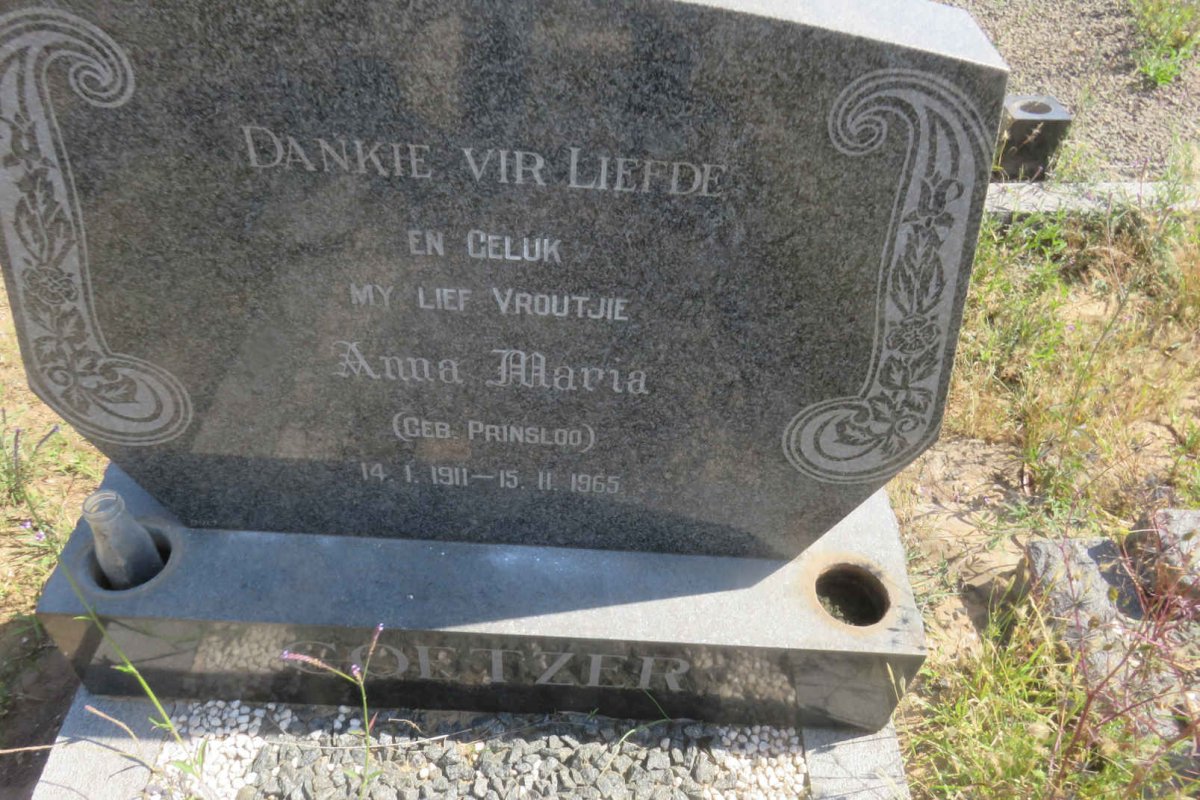 COETZER Anna Maria nee PRINSLOO 1911-1965
