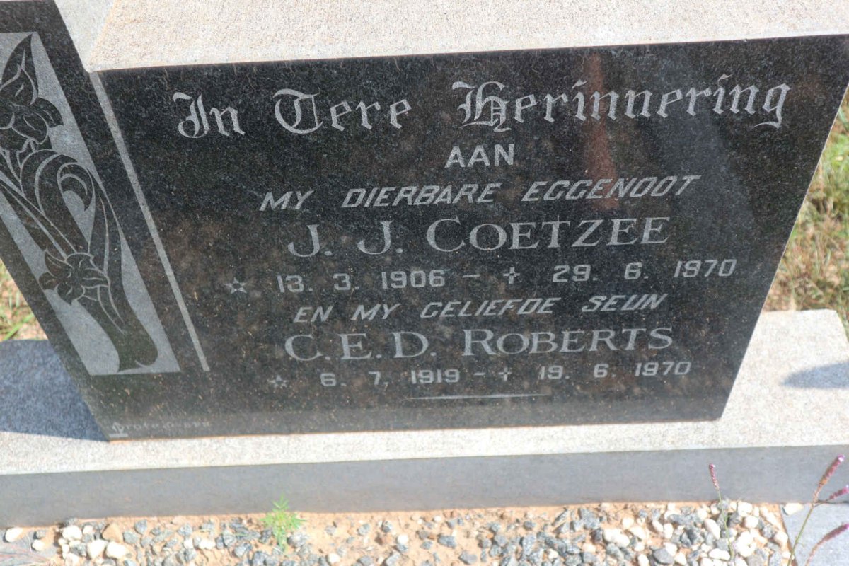 COETZEE J.J. 1906-1970 :: ROBERTS C.E.D. 1919-1970