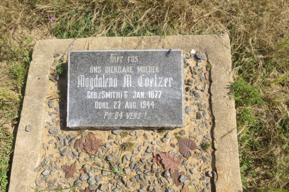 COETZER Magdalena M. nee SMITH 1877-1944