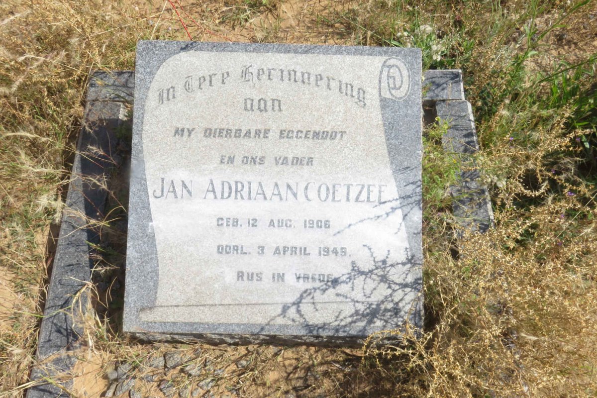 COETZEE Jan Adriaan 1906-1949