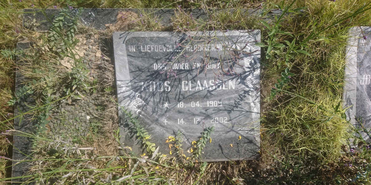 CLAASSEN Koos 1909-2002 &amp; Johanna 1916-2003