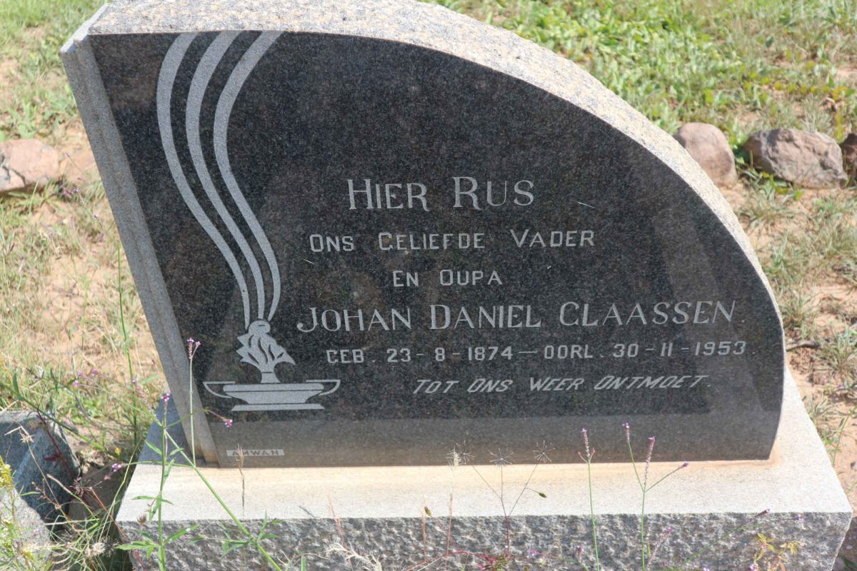 CLAASSEN Johan Daniel 1874-1953