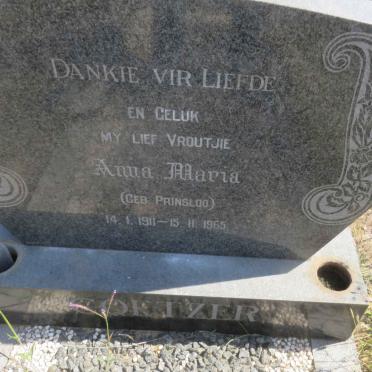 COETZER Anna Maria nee PRINSLOO 1911-1965