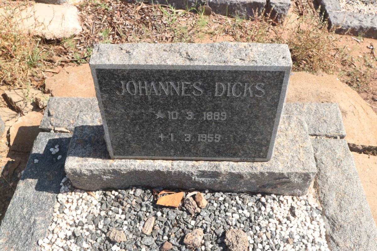 DICKS Johannes 1889-1959