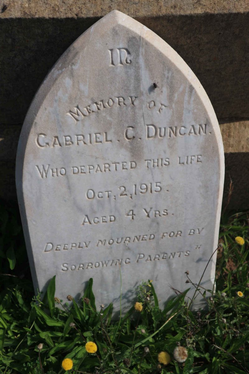 DUNCAN Gabriel C. -1915