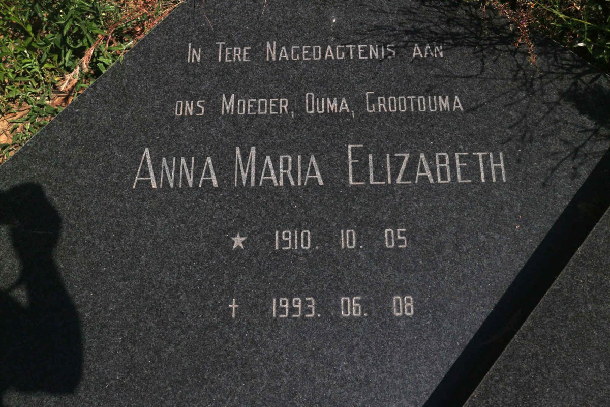 DYK Anna Maria ELizabeth, van 1910-1993 _2