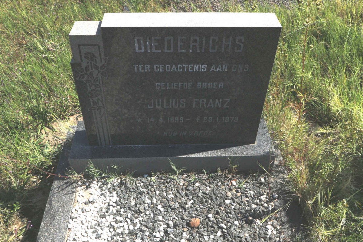 DIEDERICHS Julius Franz 1895-1973