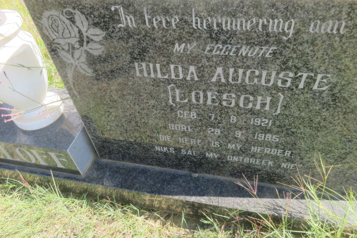 ELOFF Hilda Auguste nee LOESCH 1921-1985