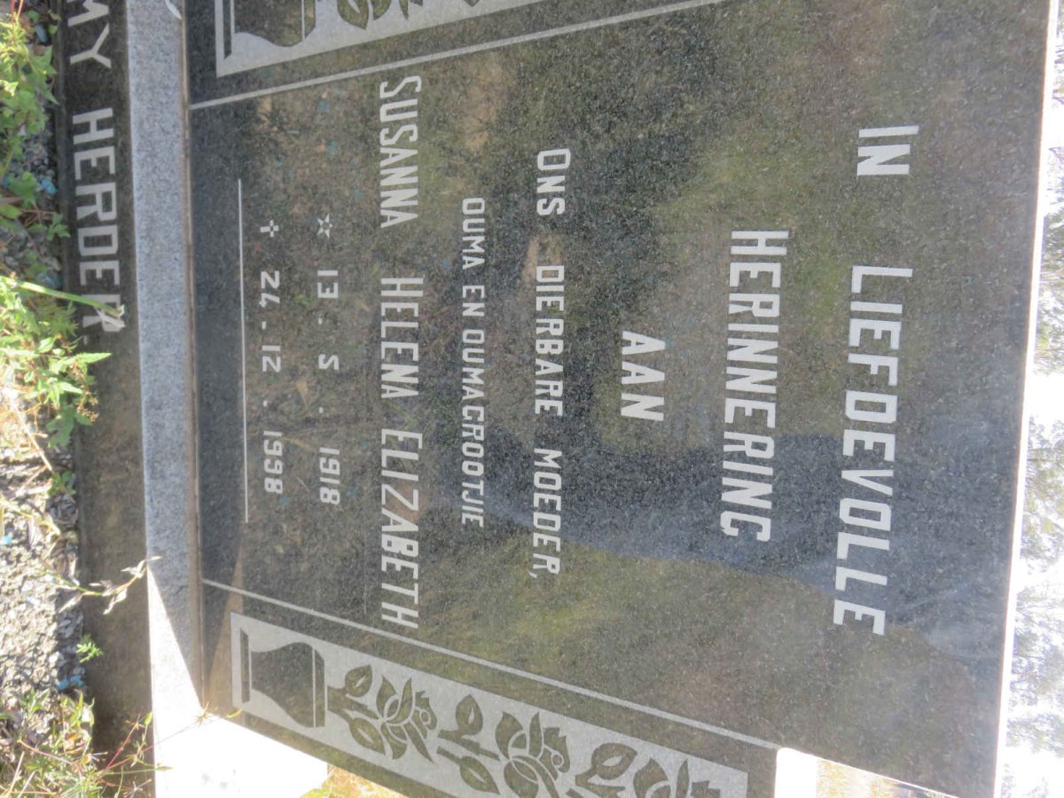 ERASMUS Barend Johannes 1912-1977 &amp; Susanna Helena Elizabeth 1918-1998