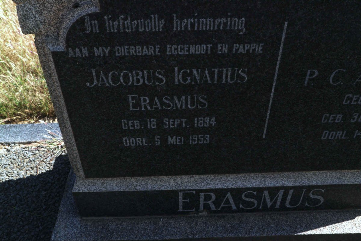 ERASMUS Jacobus Ignatius 1894-1953 &amp; P.C.A. BURGER 1895-1970