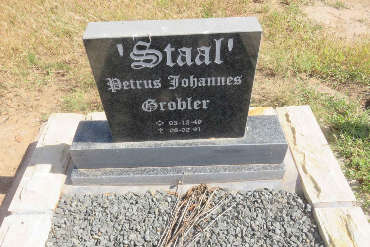 GROBLER Petrus Johannes 1949-1991