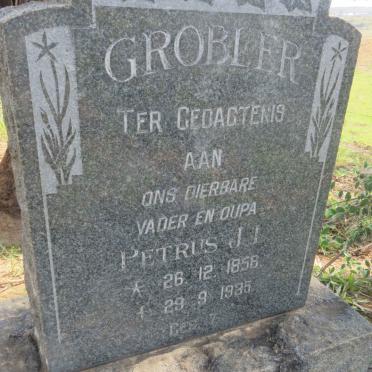 GROBLER Petrus J.J. 1858-1935