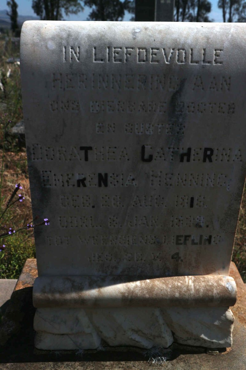 HENNING Dorothea Catharina Emerentia 1916-1939