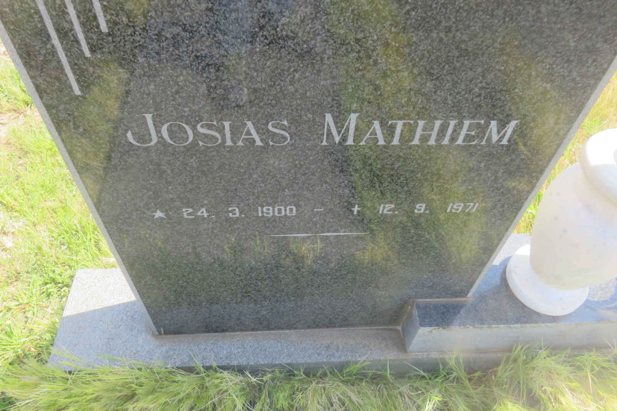 HOFFMAN Josias Mathiem 1900-1971