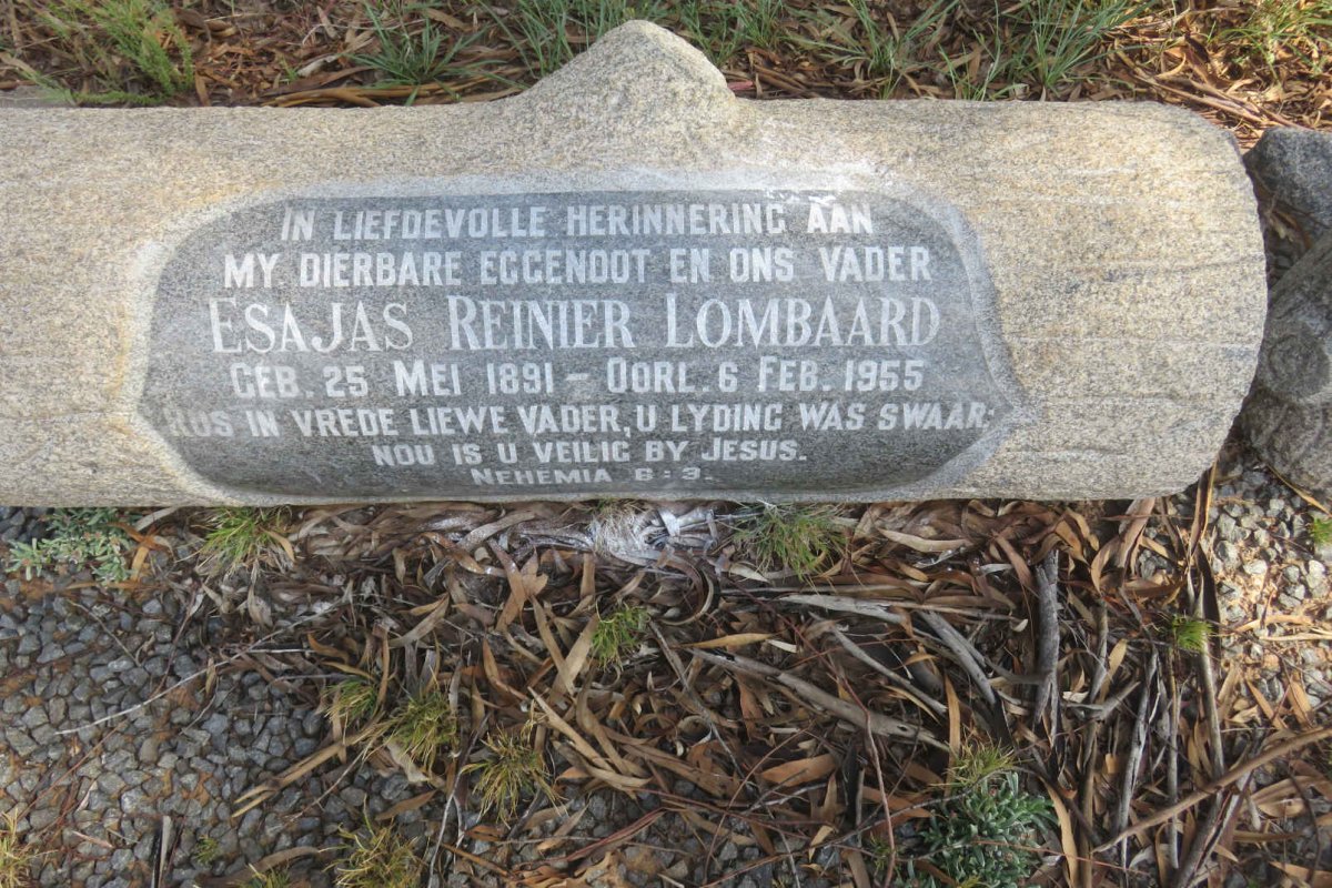 LOMBAARD Esajas Reinier 1891-1955 