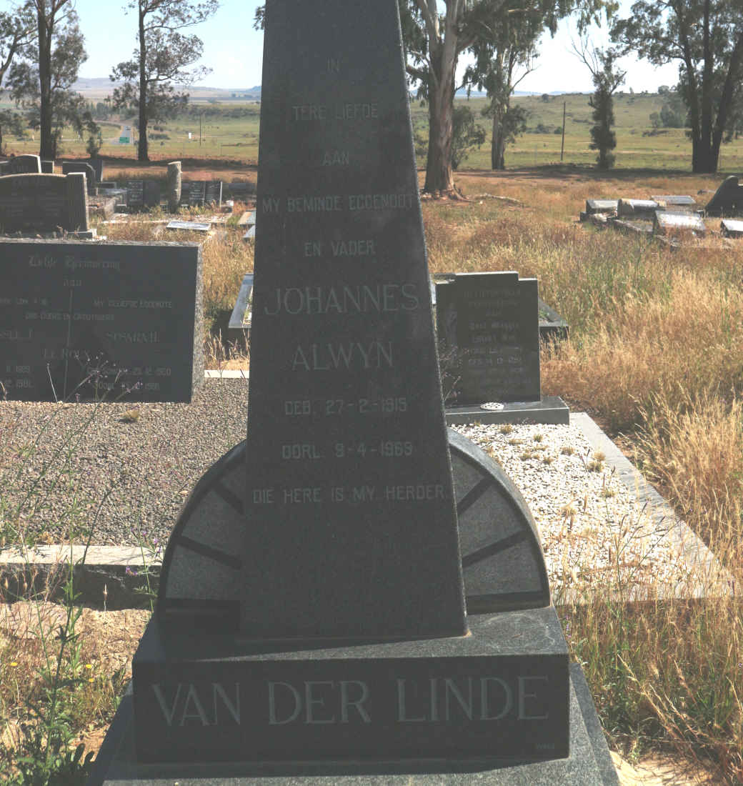 LINDE Johannes Alwyn, van der 1915-1969