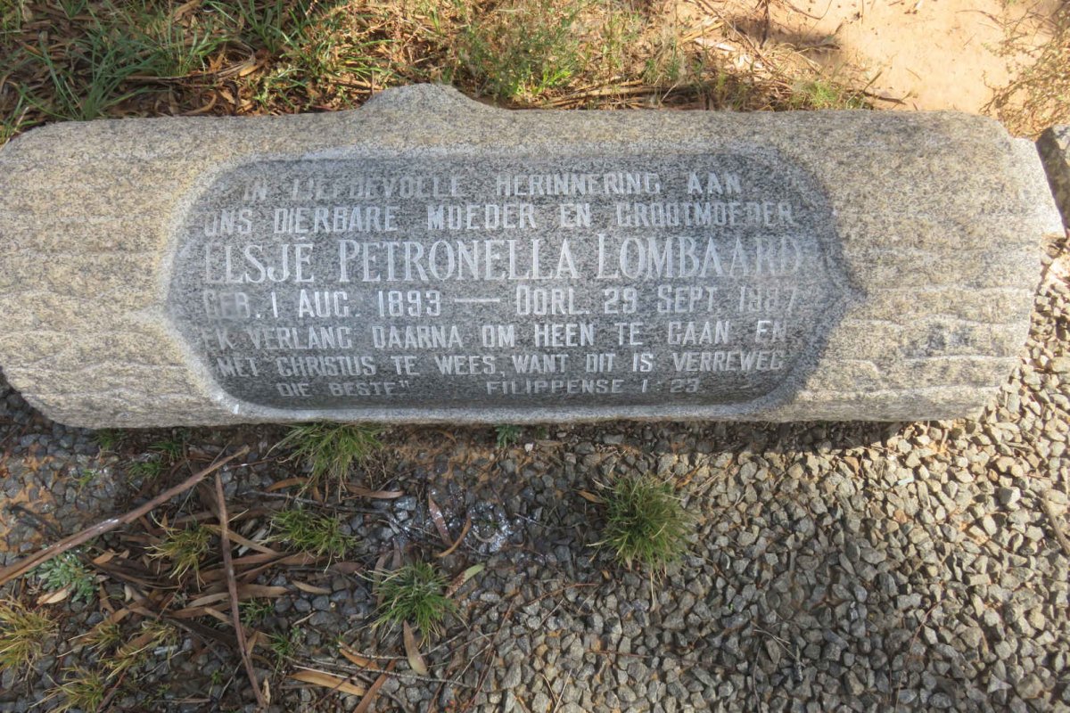 LOMBAARD Elsjé Petronella 1893-1987