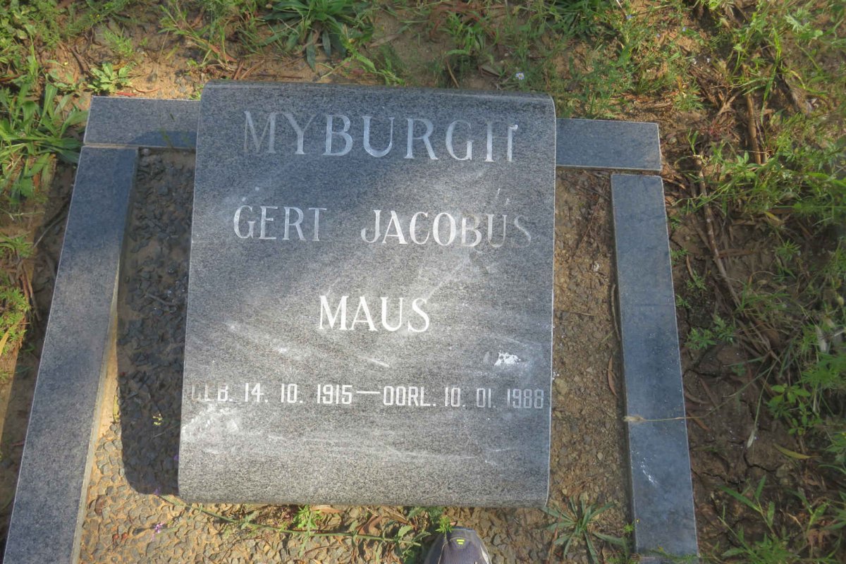 MYBURGH Gert Jacobus Maus 1915-1988