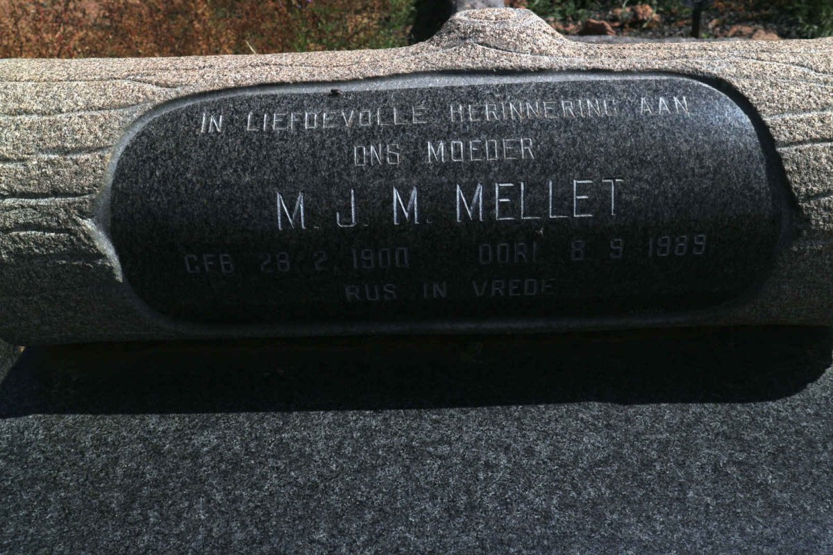 MELLET M.J.M. 1900-1989