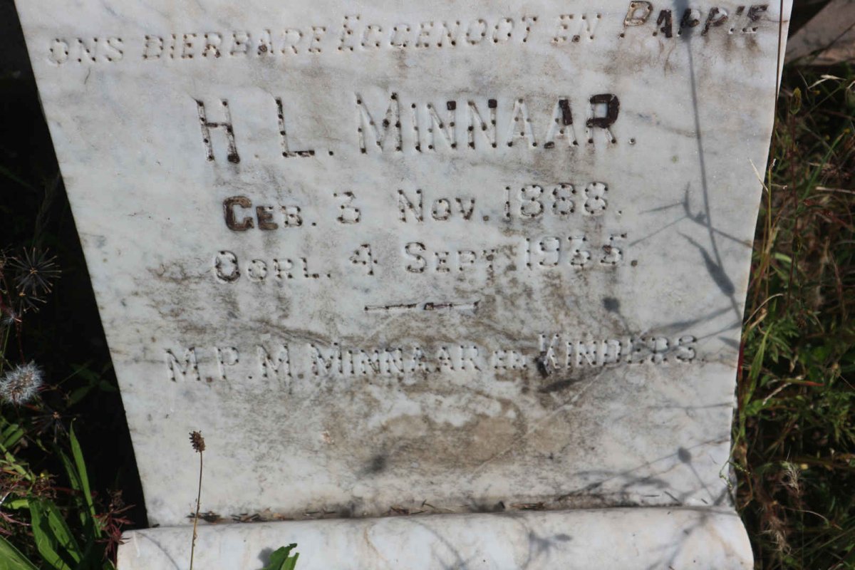 MINNAAR H.L. 1888-1935