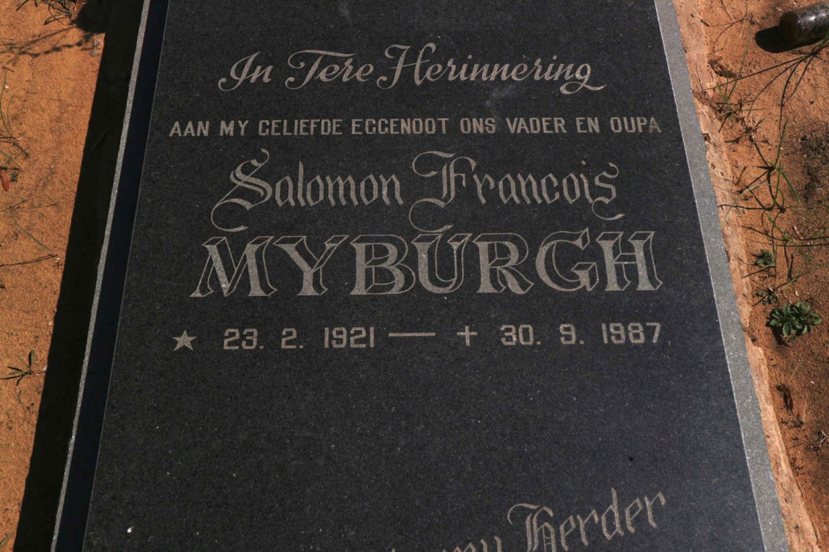 MYBURGH Salomon Francois 1921-1987