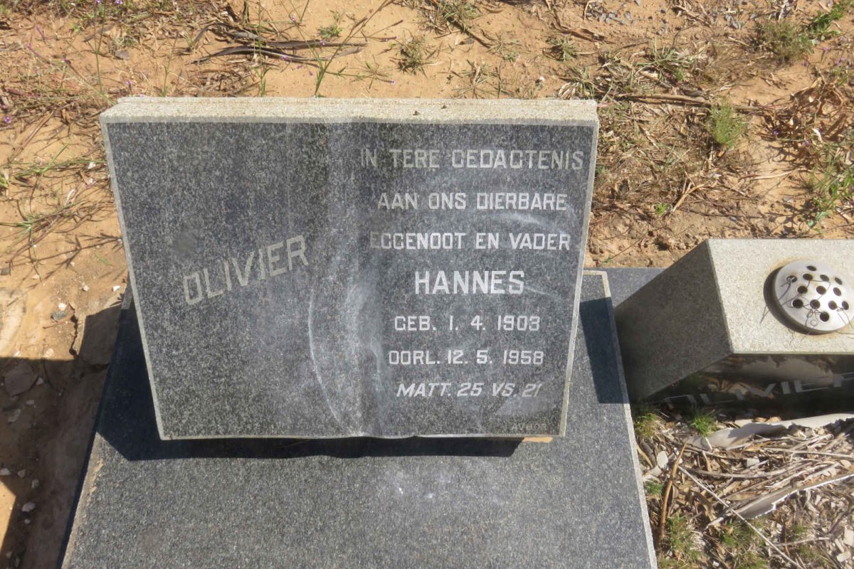 OLIVIER Hannes 1903-1958