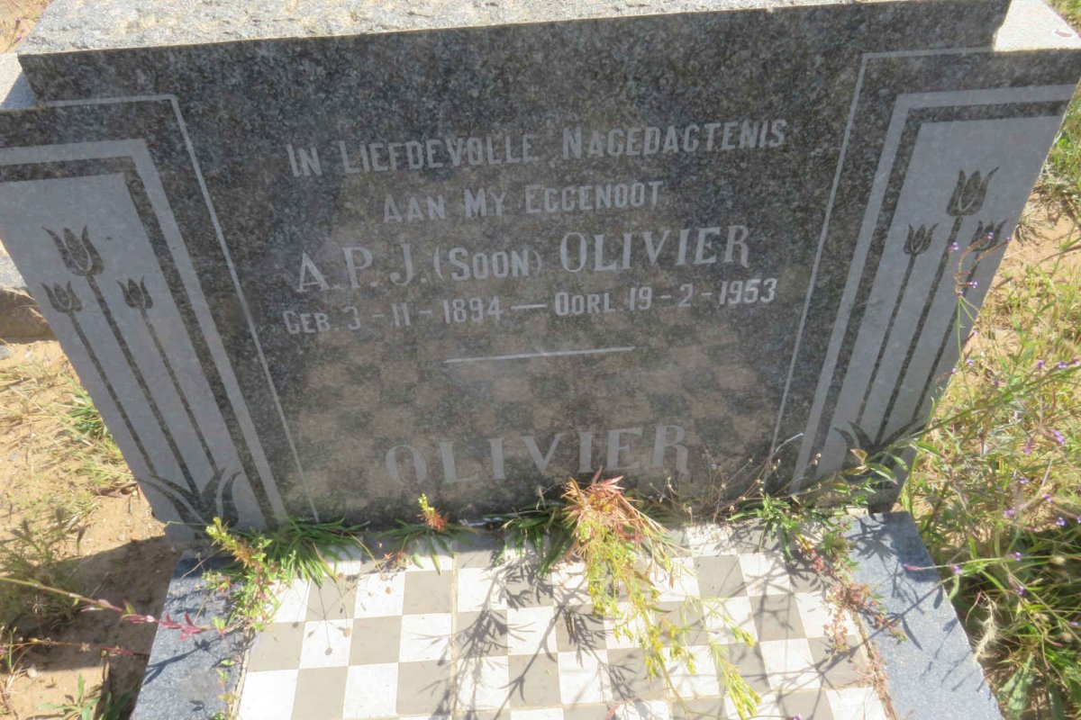 OLIVIER A.P.J. 1894-1953