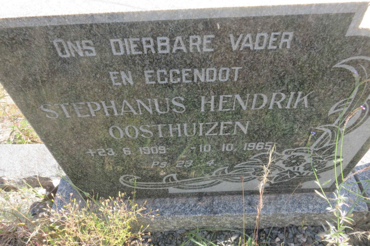 OOSTHUIZEN Stephanus Hendrik 1909-1965