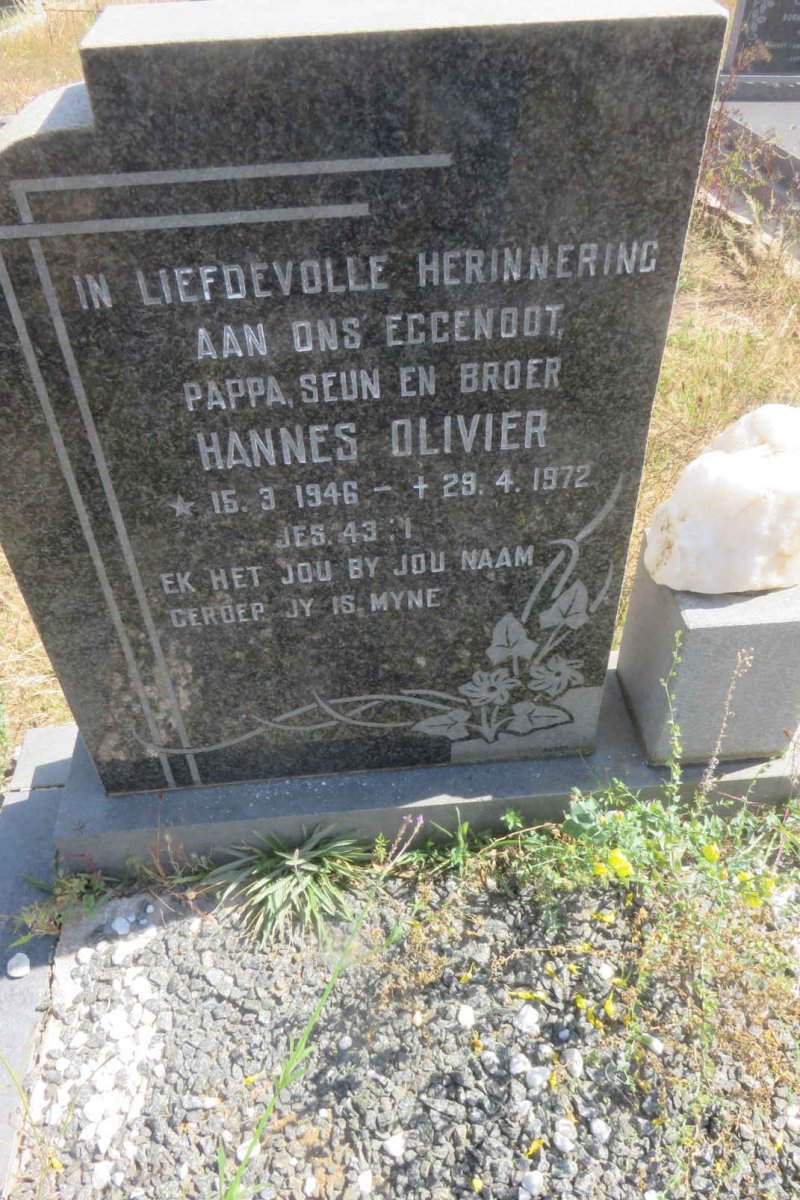 OLIVIER Hannes 1946-1972