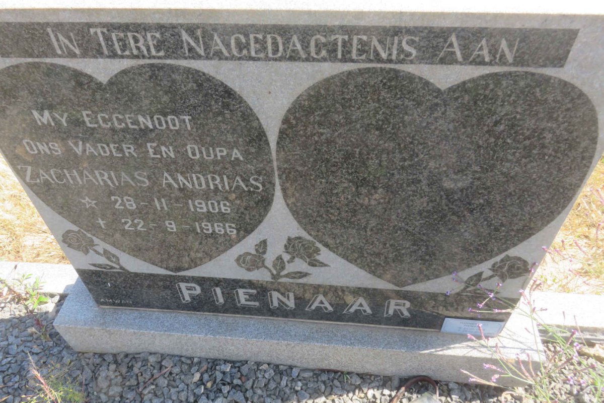 PIENAAR Zacharias Andrias 1906-1966 :: PIENAAR J.J. 1934-2011 _1
