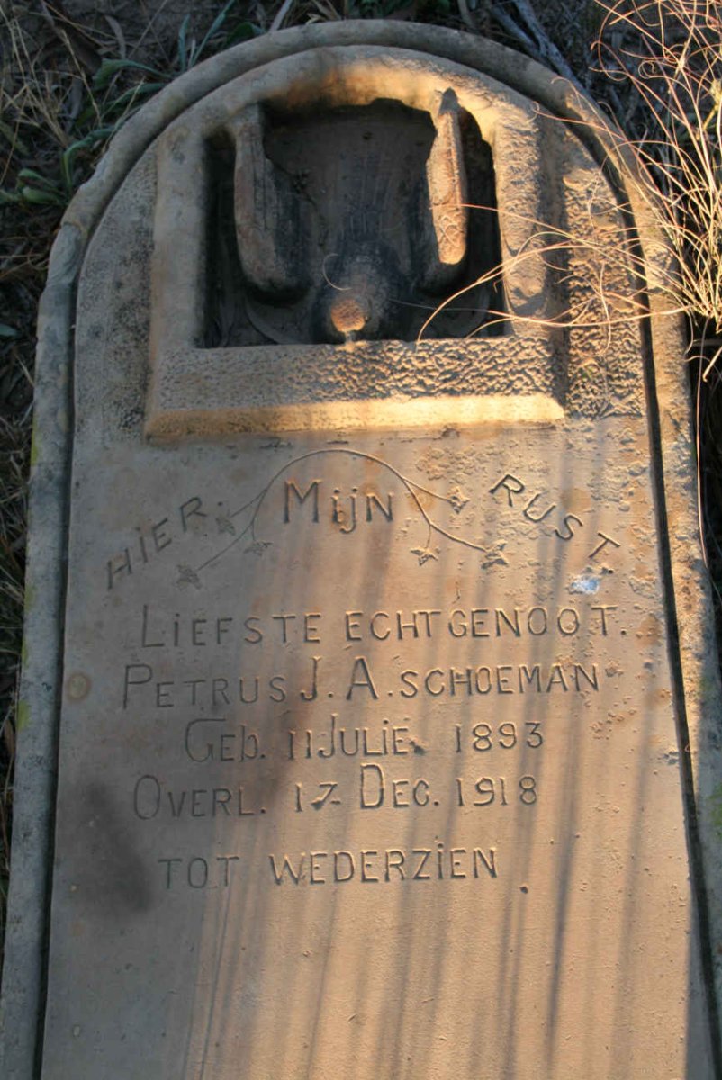 SCHOEMAN Petrus J.A. 1893-1918