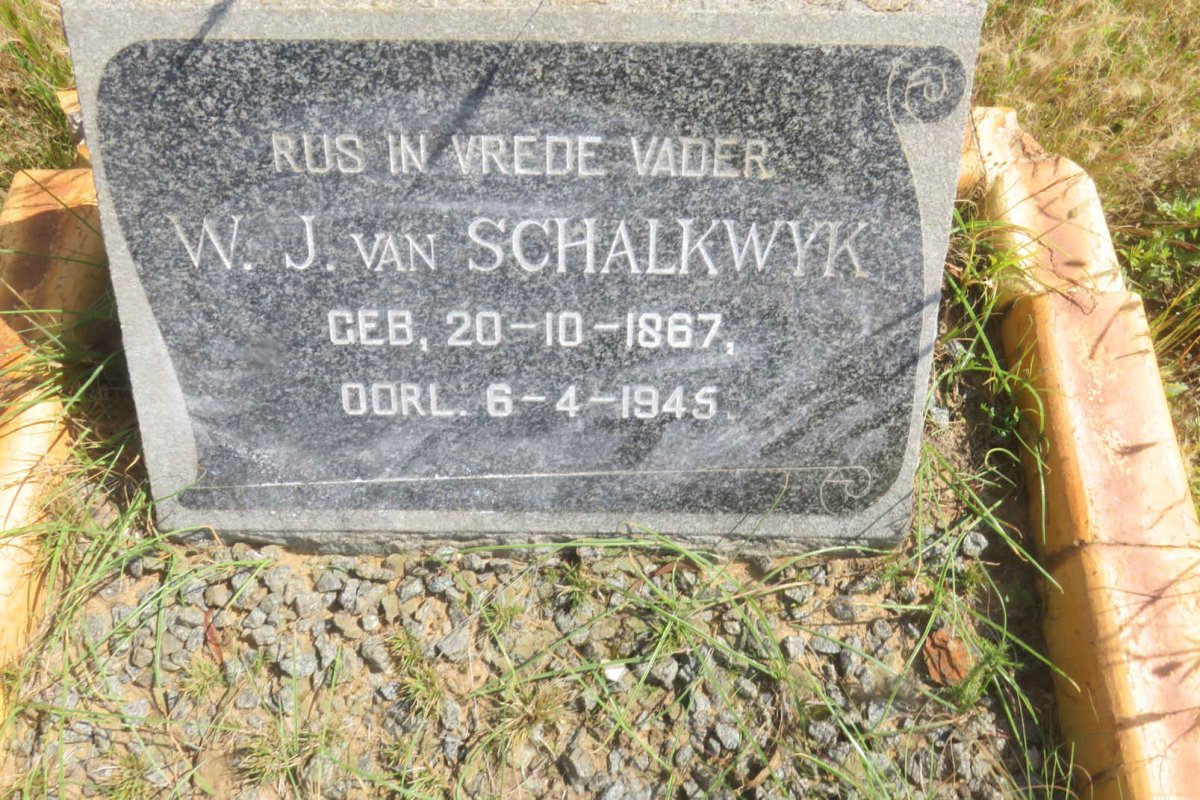 SCHALKWYK W.J., van 1867-1945