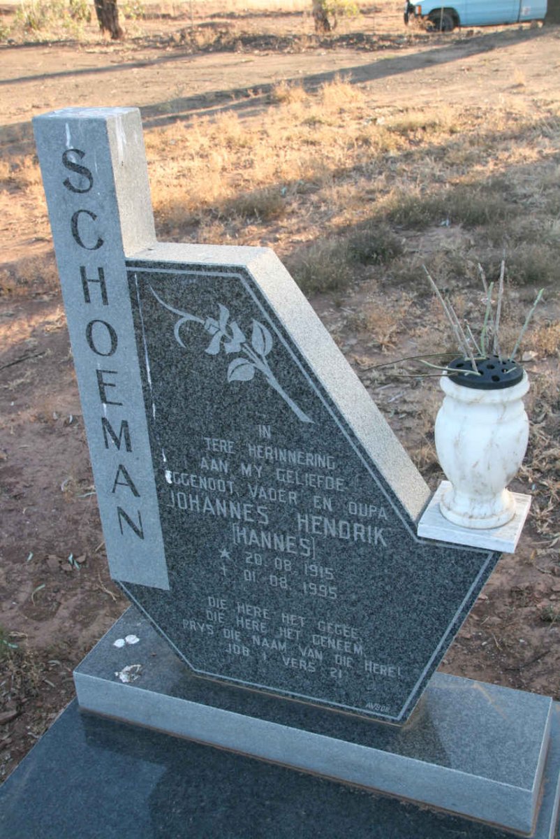 SCHOEMAN Johannes Hendrik 1915-1995