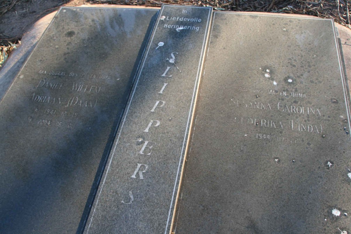 SLIPPERS Daniel Willem Adriaan 1941-2004 & Susanna Carolina Frederika 1944-