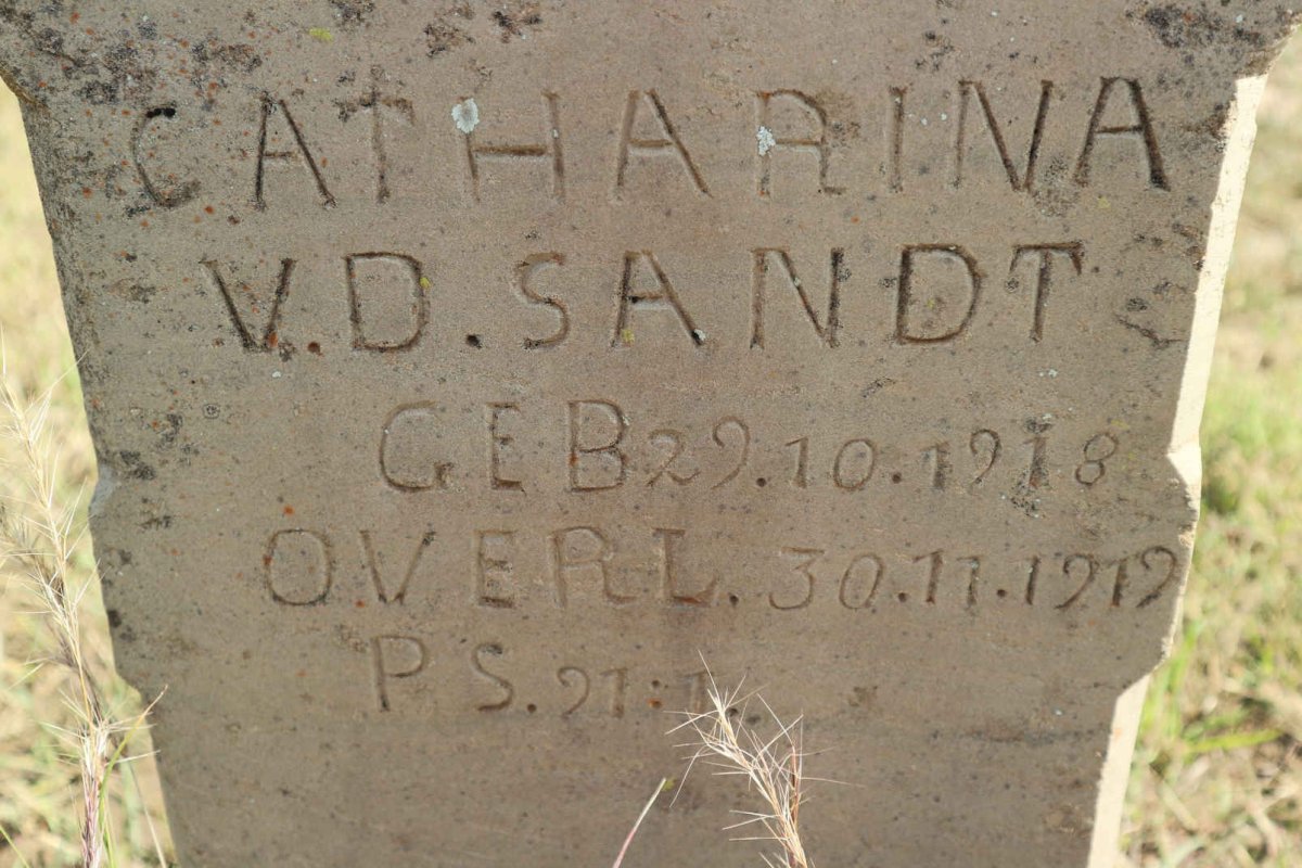 SANDT Catharina, V.D. 1918-1919