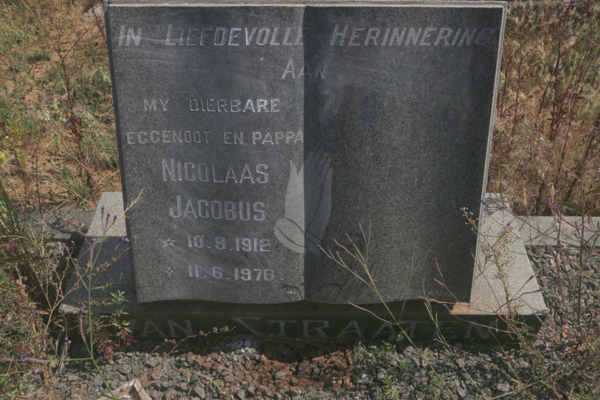 STRAATEN Nicolaas Jacobus, van 1912-1976